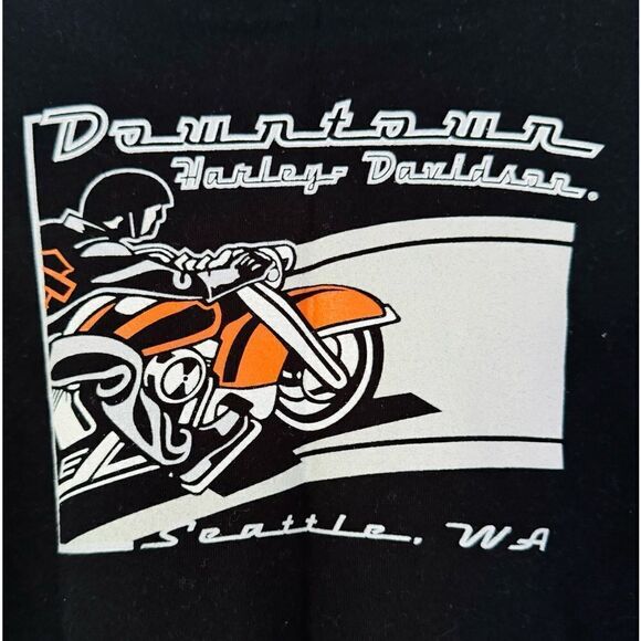 Harley Davidson Cotton Tee Seattle Shirt Size XL - Picture 5 of 6